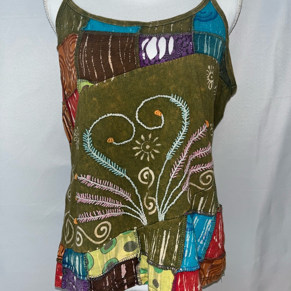 Hippie patchwork tank top